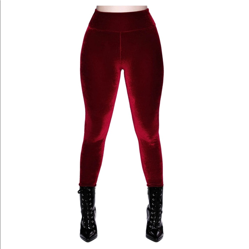 NEW KILLSTAR HEMATITE LEGGINGS [RUBY] XS